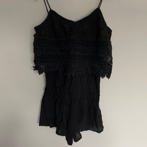 Topshop lace and crepe romper
